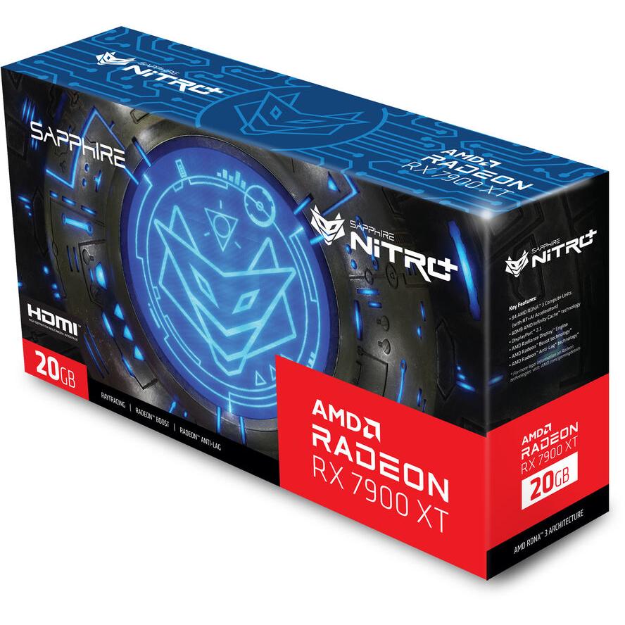 Sapphire Radeon RX7900XT Gaming OC Nitro+ 20GB GDDR6 HDMI DP - (A) - 11323-01-40G Sapphire Radeon RX7900XT Gaming OC Nitro+ 20GB GDDR6 HDMI DP - (A) - 11323-01-40G